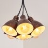 TIMOLA Pendant Light beige, dark brown, 7-light sources