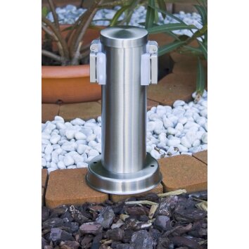 Caserta outdoor socket silver