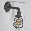 TAGGIA Wall Light rust-coloured, 1-light source