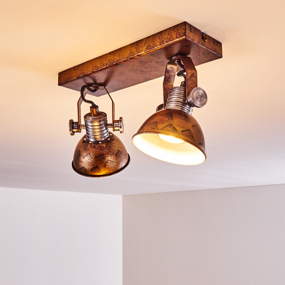 Gudo Ceiling Light brown, bronze, 2-light sources