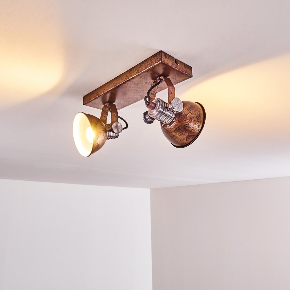 Gudo Ceiling Light brown, bronze, 2-light sources