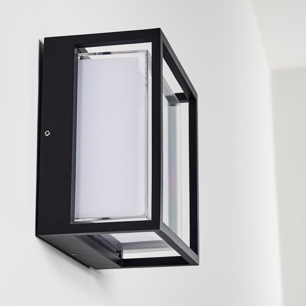 LYSABILD Outdoor Wall Light LED black, 1-light source
