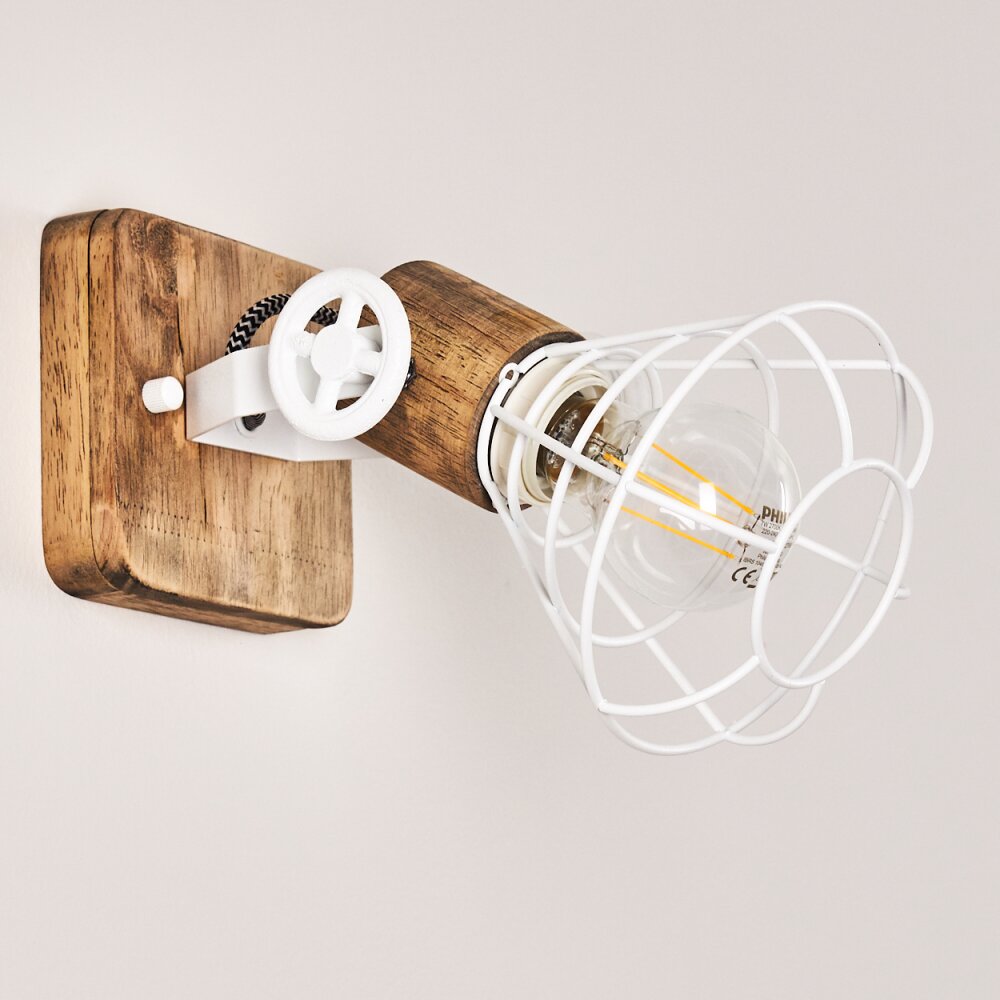 Wall Light Nifun brown, white, 1-light source