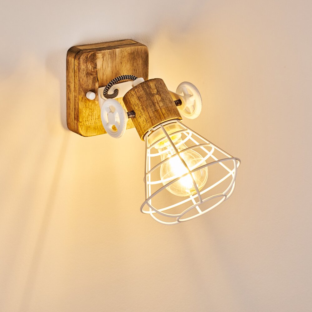 Wall Light Nifun brown, white, 1-light source