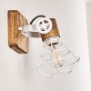 Wall Light Nifun brown, white, 1-light source
