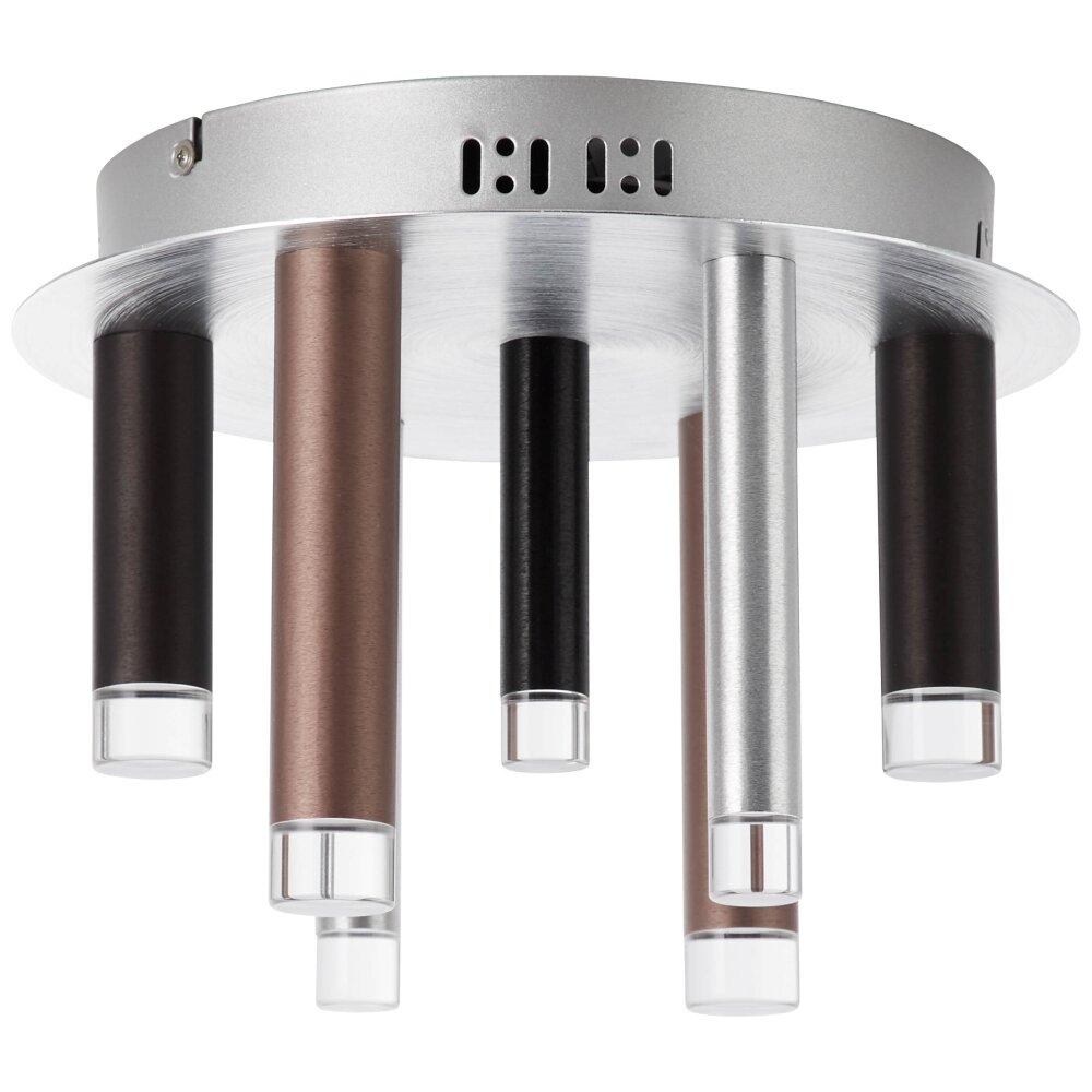 Brilliant Living Cembalo Ceiling Light LED brown, 7-light sources