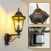 Hongkong exterior wall luminaire brown, gold, 1-light source, Motion sensor