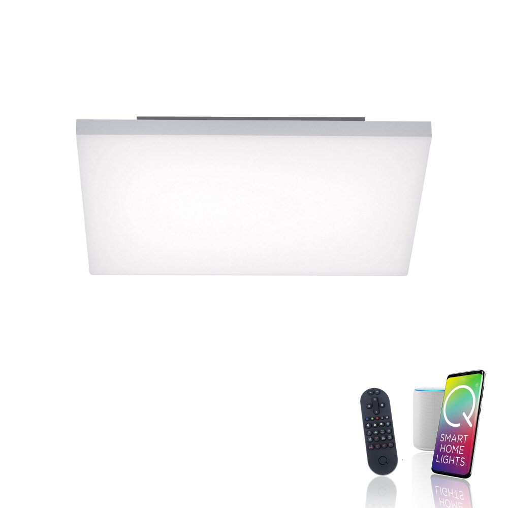 Paul Neuhaus Q-FLAG Ceiling light LED white, 1-light source, Remote control, Colour changer