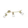 Trio LEVISTO ceiling spotlight LED brass, 3-light sources