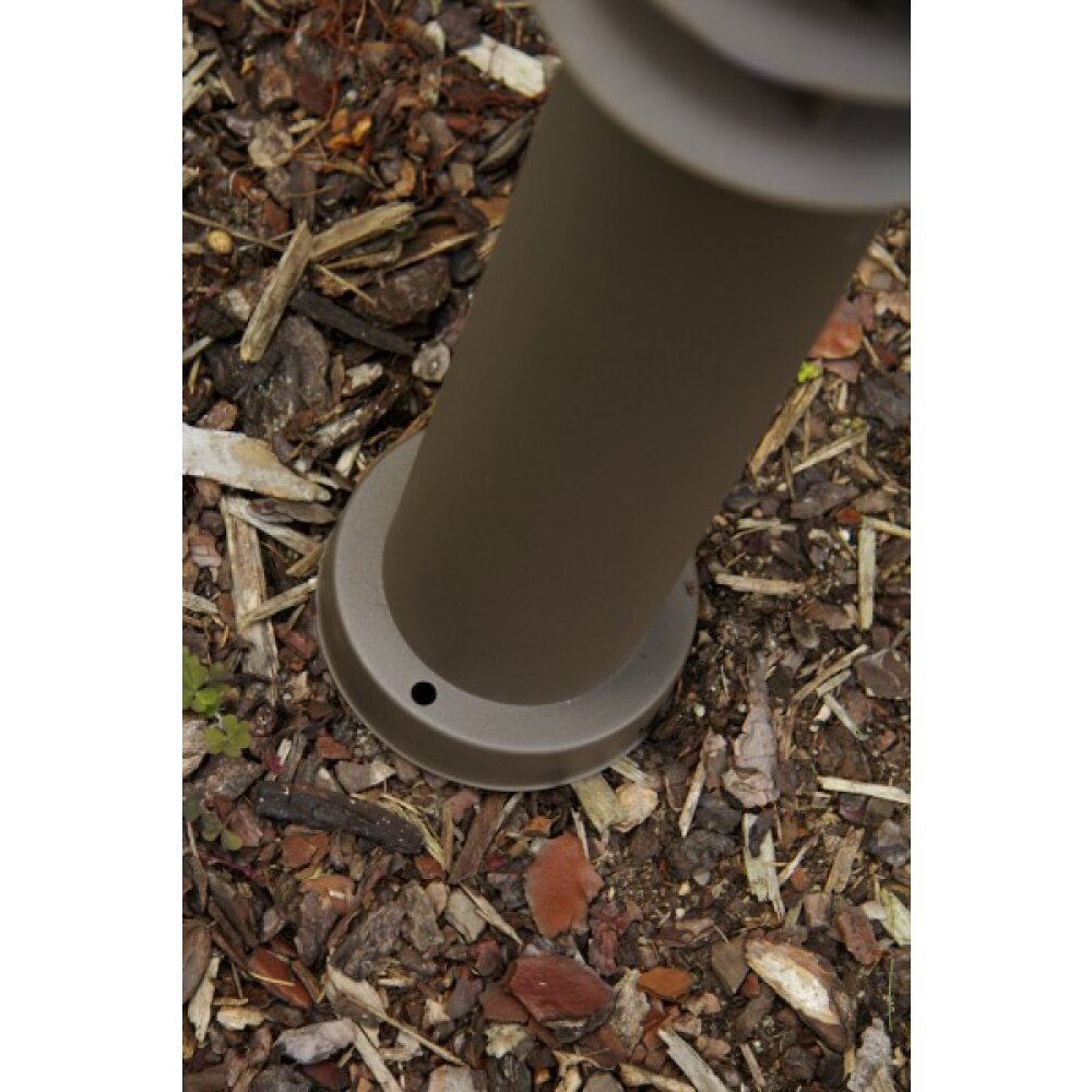 Brilliant Malo outdoor pedestal light brown, green, 1-light source