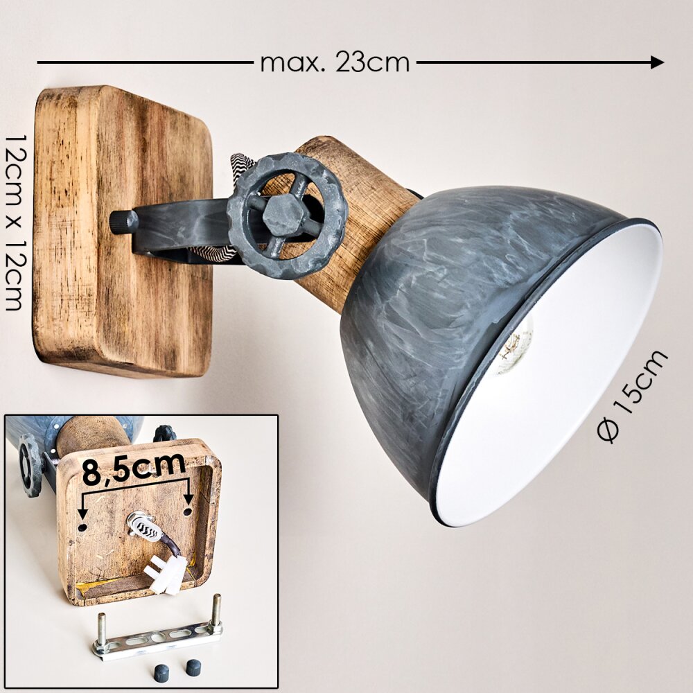 Orny Wall Light Light wood, 1-light source