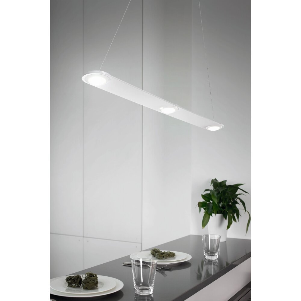 Fabas Luce SWAN Pendant Light LED white, 3-light sources