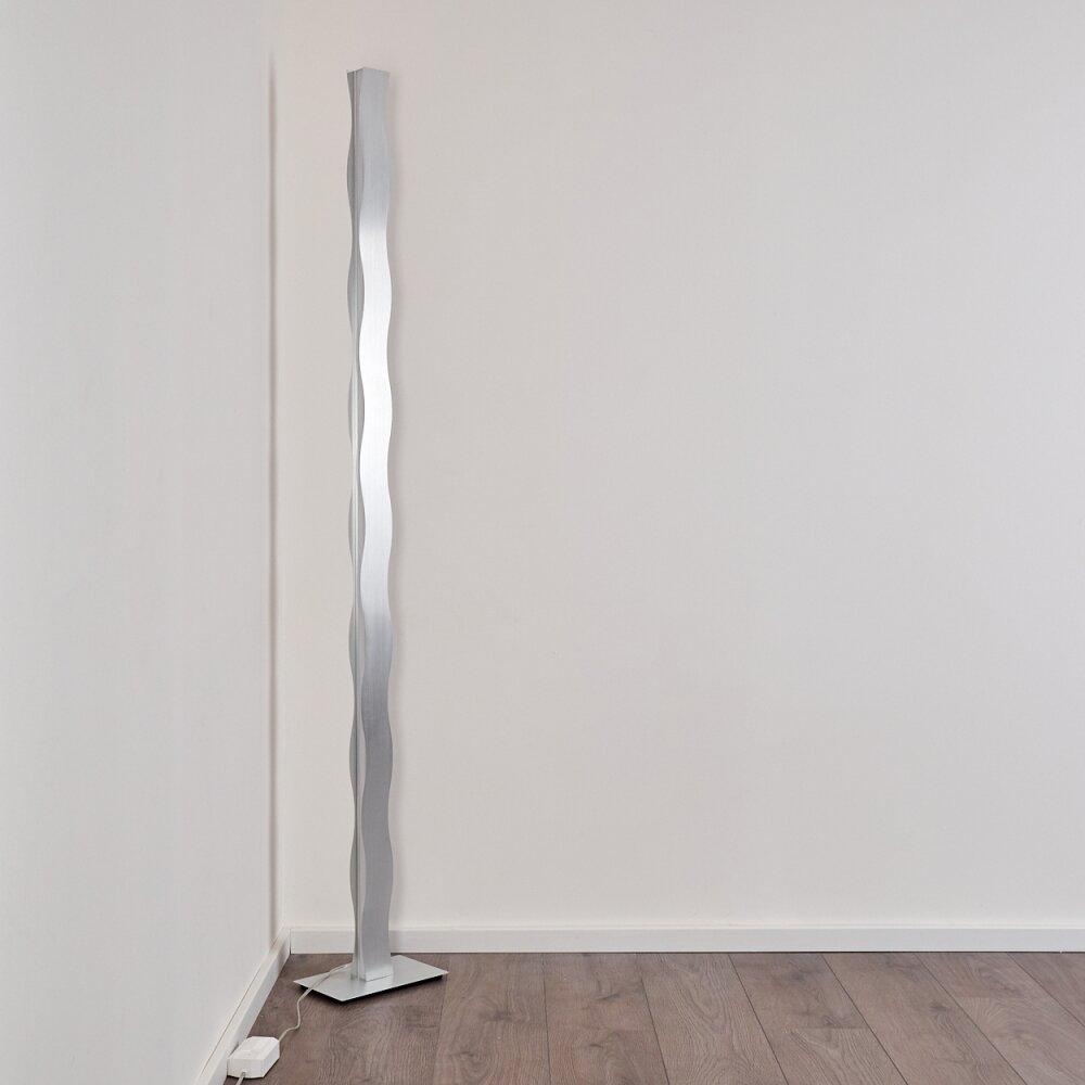 NAGOLD Floor Lamp LED chrome, matt nickel, 1-light source