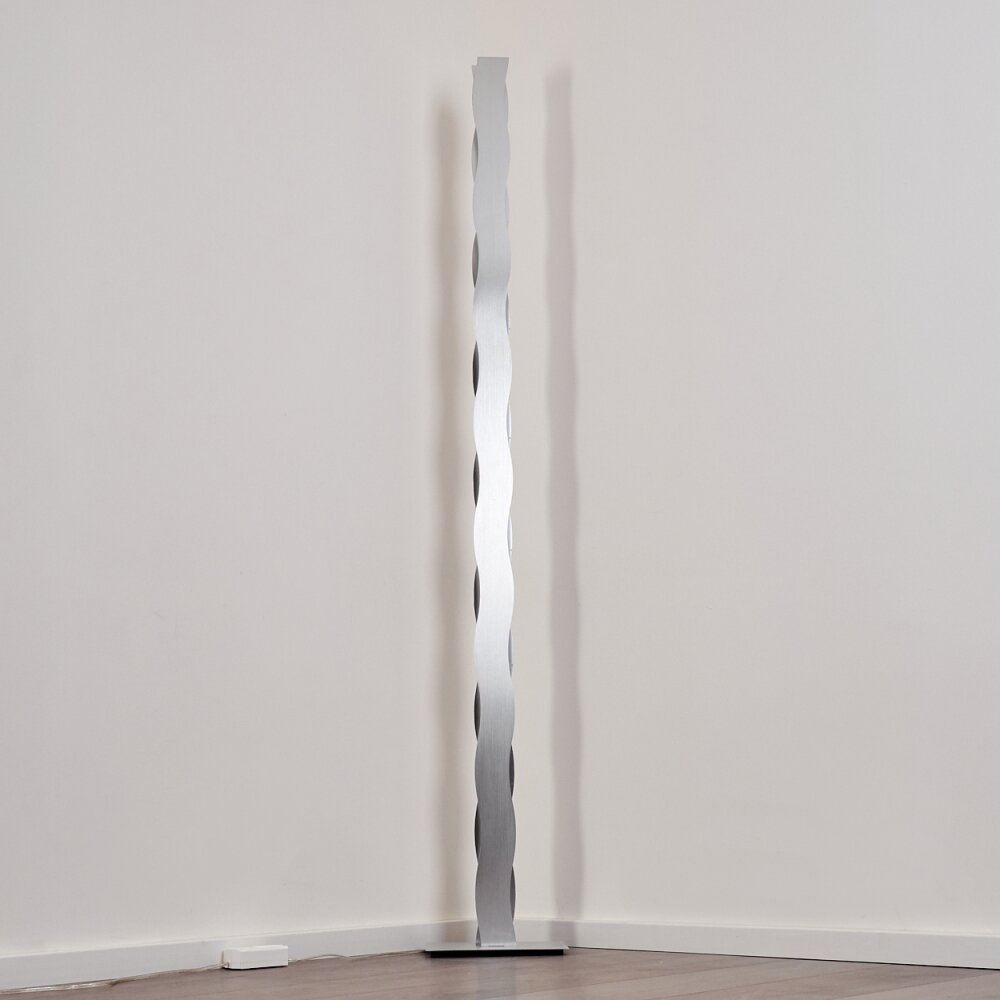 NAGOLD Floor Lamp LED chrome, matt nickel, 1-light source