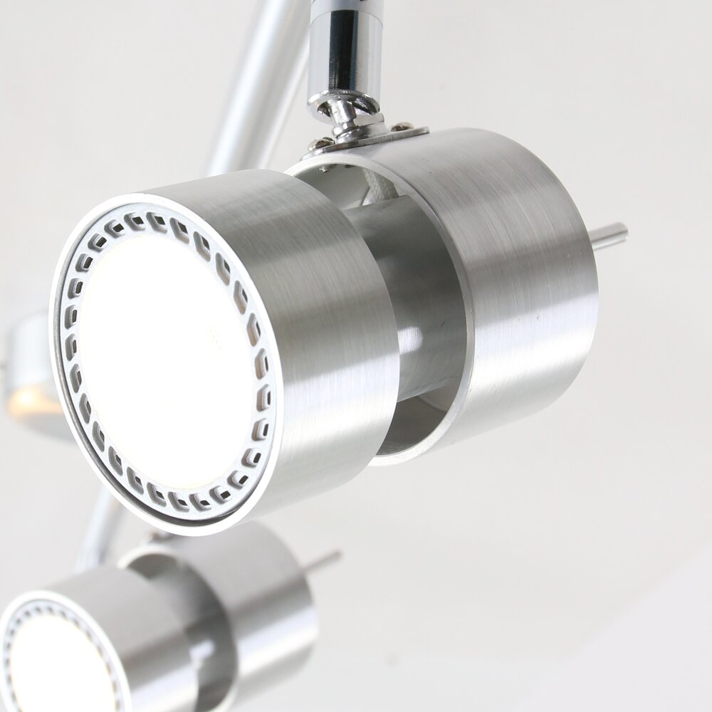 Steinhauer NATASJA Ceiling Light LED stainless steel, 4-light sources