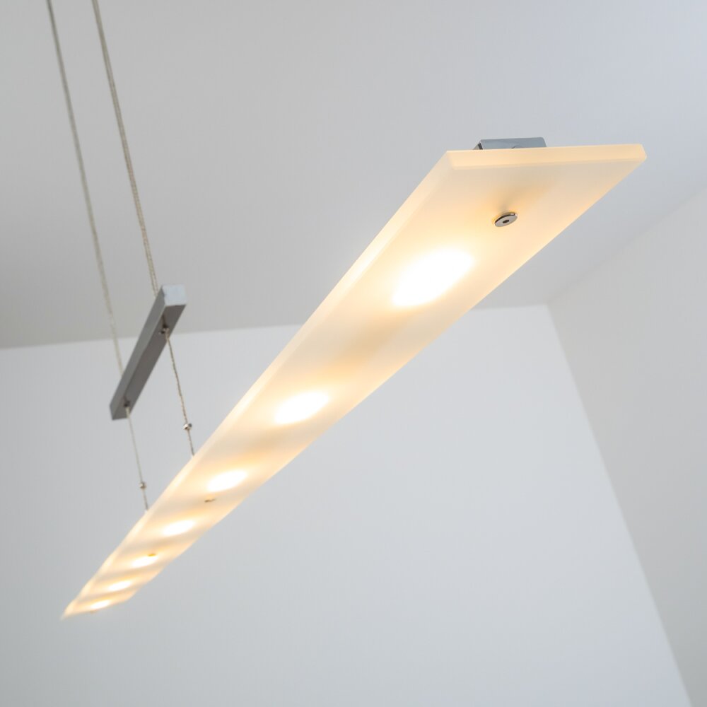 Ramsele Pendant Light LED chrome, matt nickel, 7-light sources