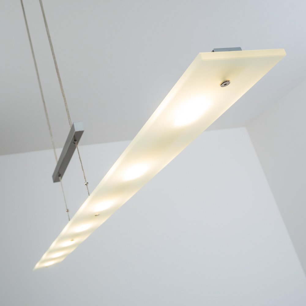 Ramsele Pendant Light LED chrome, matt nickel, 7-light sources