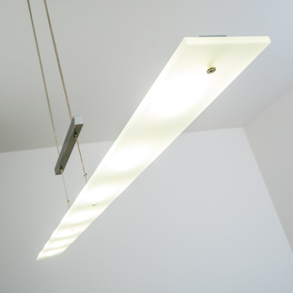 Ramsele Pendant Light LED chrome, matt nickel, 7-light sources