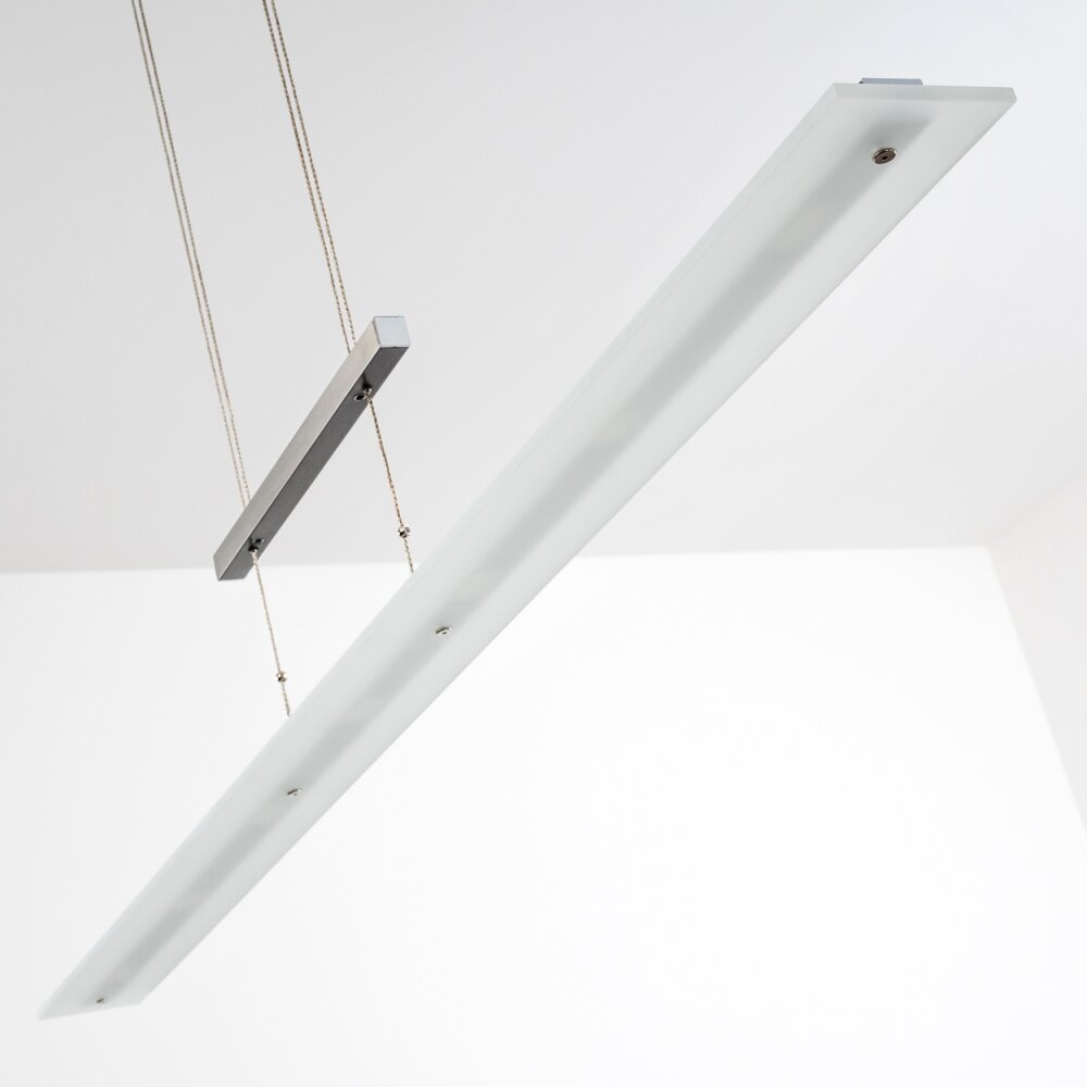 Ramsele Pendant Light LED chrome, matt nickel, 7-light sources