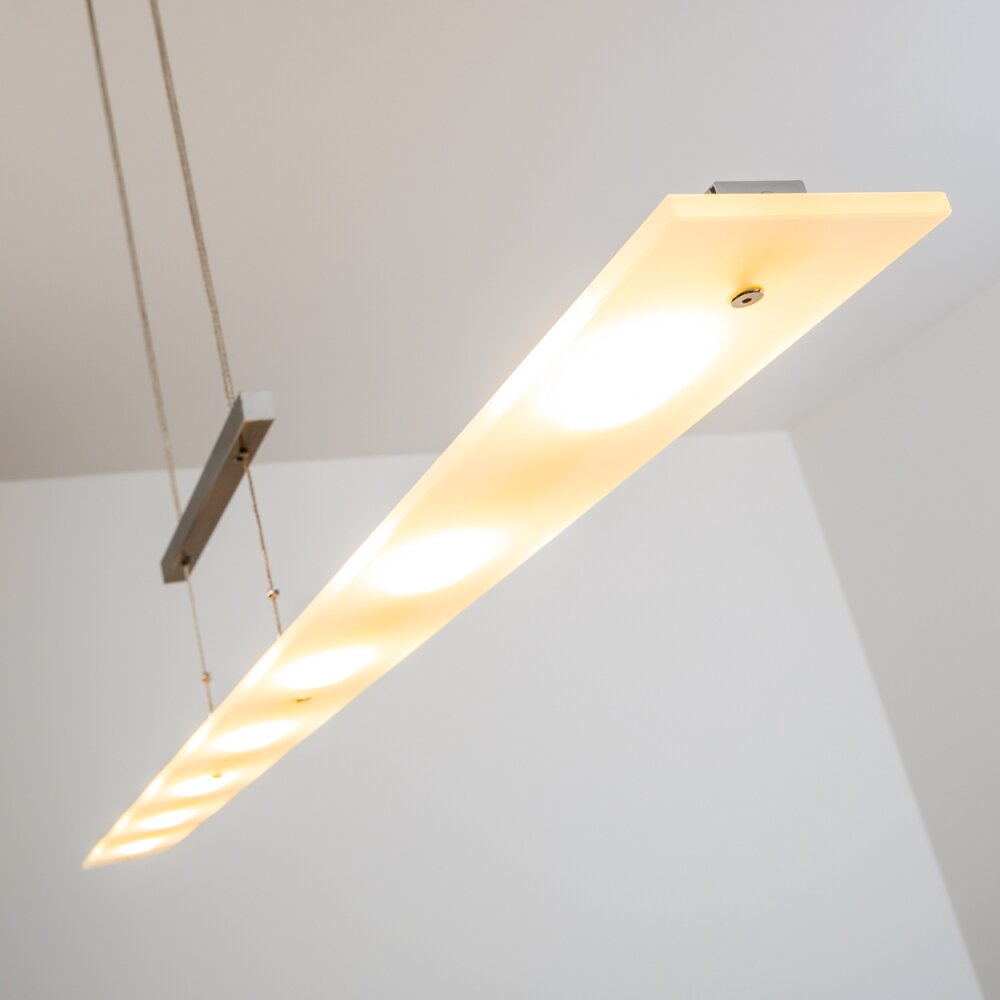 Ramsele Pendant Light LED chrome, matt nickel, 7-light sources