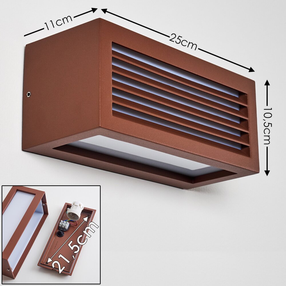 NALDMADEBRO Outdoor Wall Light brown, 1-light source